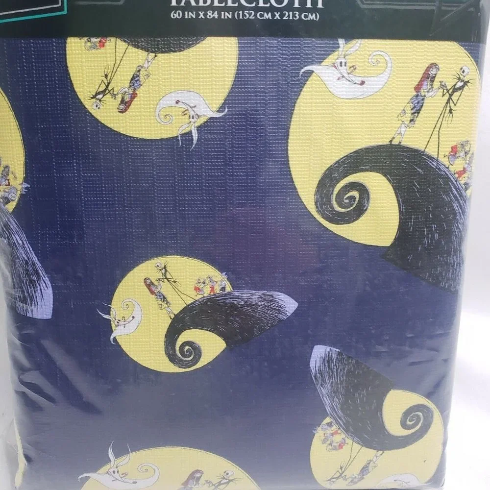 Vinyl Tablecloth The Nightmare Before Christmas 70” Round Jack Skellington